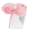 Laden Sie das Bild in den Galerie-Viewer, Una botella de agua con una tapa rosa y una asa rosa, una foto de stock de Yuki Ogura, dribble, plasticien, detalle ultrafino, filtro Sabattier, hecho de plástico.