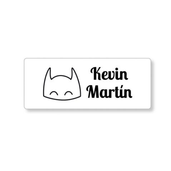 Un sticker con las palabras Kevin Martin en él, un tatuaje por Marten Post, deviantart, arte furry, fondo mate, fondo negro, atribución de Creative Commons.
