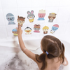 Una pequeña niña jugando en una bañera llena de espuma, una ilustración de un cuento de hadas de Hanna-Barbera, tendencia en Pinterest, arte interactivo, ilustración de cuento de hadas, behance hd, pixel perfecto.