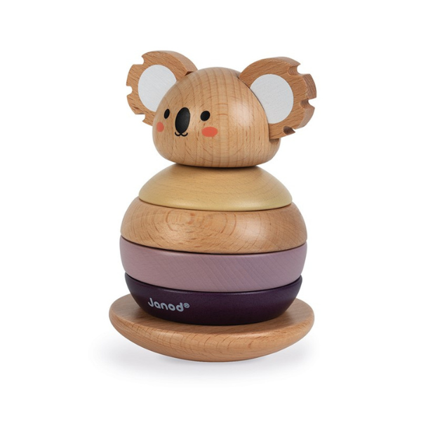 Un juguete de madera con un koala en la parte superior, una renderización 3D de Toyen, ganador del concurso de Pinterest, Dada, ganador del concurso, renderizado en Maya, hecho de goma.