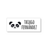 Una pegatina con una cara de panda, un tatuaje por Felipe Seade, behance, rasquache, tatuaje, fondo negro, #myportfolio