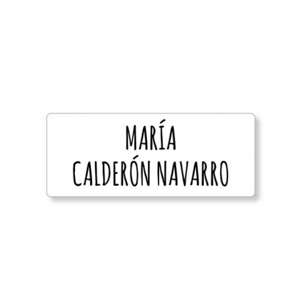 Un pegatina en blanco y negro con las palabras Marla y Caleron Navar, un tatuaje de Leo Valledor, ganador del concurso de Pinterest, nueva objetividad, #myportfolio, fondo blanco, limpio.