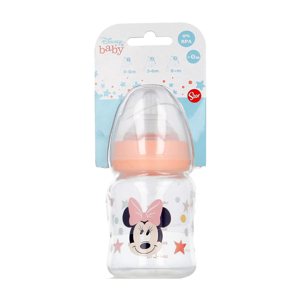 Una botella con una cara de Minnie Mouse, una fotocopia por Toyen, ganador de concurso de Pinterest, plasticien, ganador de concurso, niebla suave, patrón repetitivo.