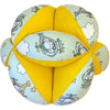 Carregue a imagem no visualizador da Galeria, Una pelota amarilla y blanca con un mono en ella, una escultura abstracta de Elizabeth Murray, ganador del concurso de Reddit, Hurufiyya, hecha de queso, hecha de goma, patrón repetitivo.