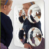 Una niña pequeña mirándose a sí misma en un espejo, un cuadro surrealista de Richard Hamilton, presentado en dribble, arte interactivo, salón de espejos, 8k, behance hd.