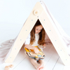 Carica l&#39;immagine nel visualizzatore Galleria, Triángulo Pikler plegable de madera - juguete infantil para trepar