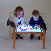 Load image into Gallery viewer, Dos niños jugando con un rompecabezas en una mesa, un holograma de Évariste Vital Luminais, tendencia en Pinterest, arte interactivo, luz de estudio, luz de borde, Adafruit.