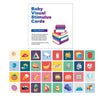 Una tarjeta de estímulo visual para bebé con una imagen de una pila de libros, gráficos computarizados de Karl Gerstner, ganador del concurso de Behance, arte visual, Behance HD, tarjeta de tarot, fotoilustración.