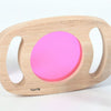 Cargar imagen en el visor de la galería, Un objeto de madera con una luz rosa, una escultura abstracta por Harriet Zeitlin, presentada en Dribble, movimiento Kitsch, luz intermitente, luz de estudio, lente telefoto.